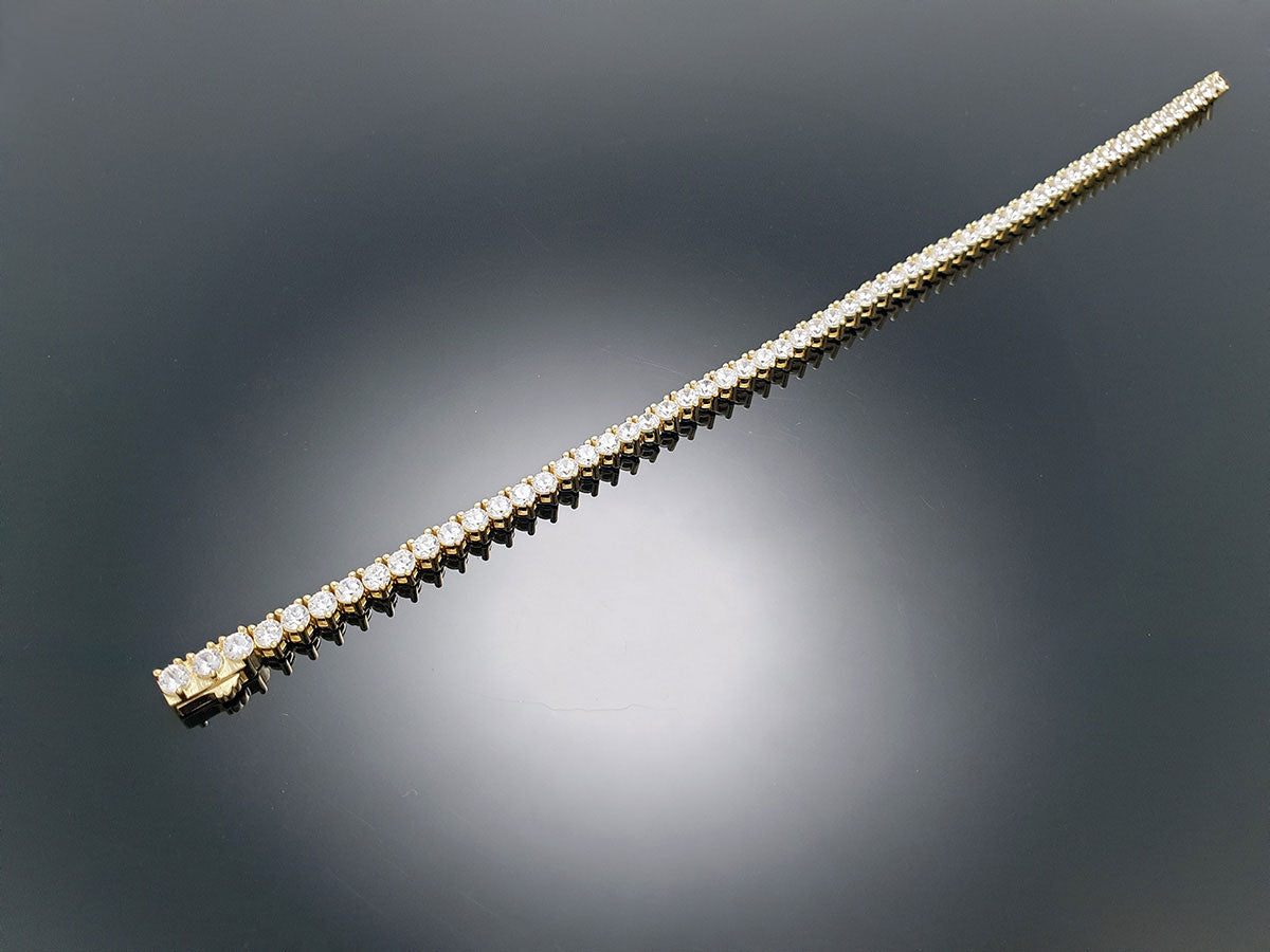 Sterling Silver Tennis Bracelet 3prong 3mm with New Clasp