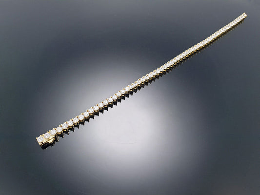 Tennis Bracelet 3prong 3mm with New Clasp