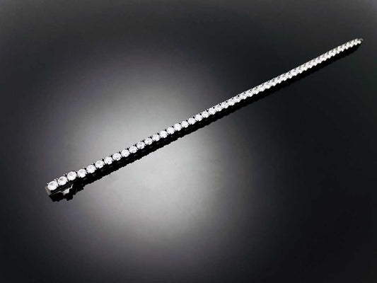 Sterling Silver Tennis Bracelet 4prong 3mm with New Clasp
