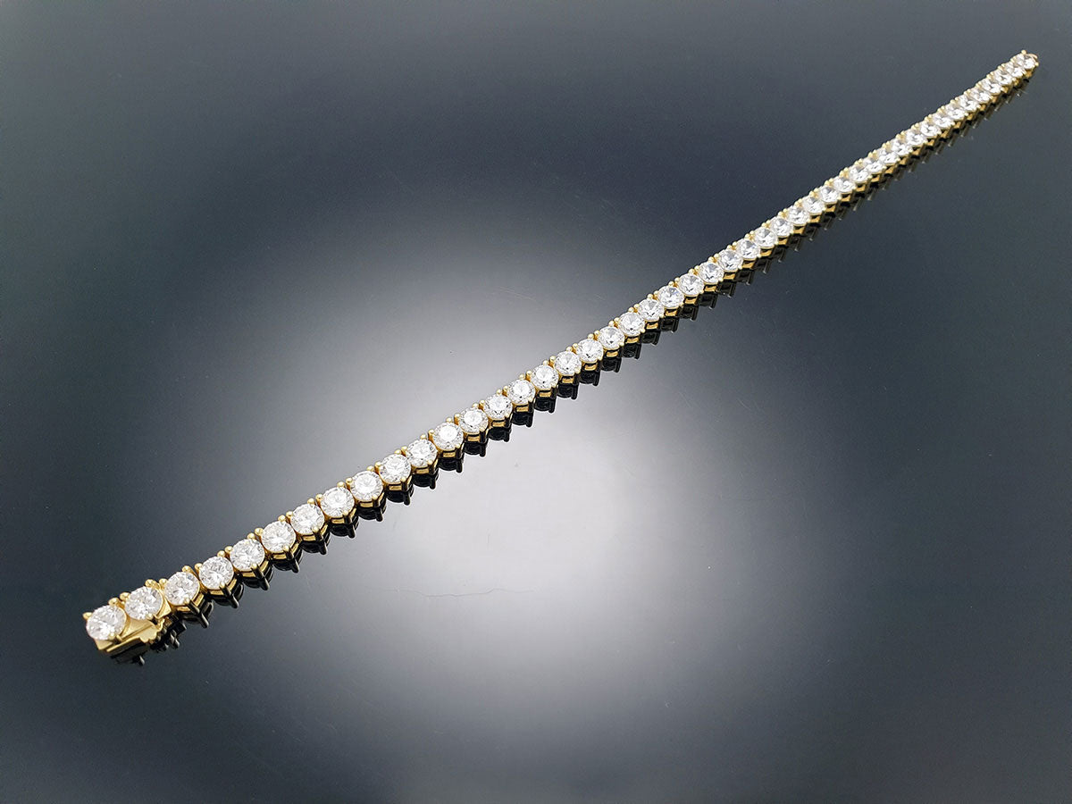 Tennis Bracelet 3prong 4mm with New Clasp