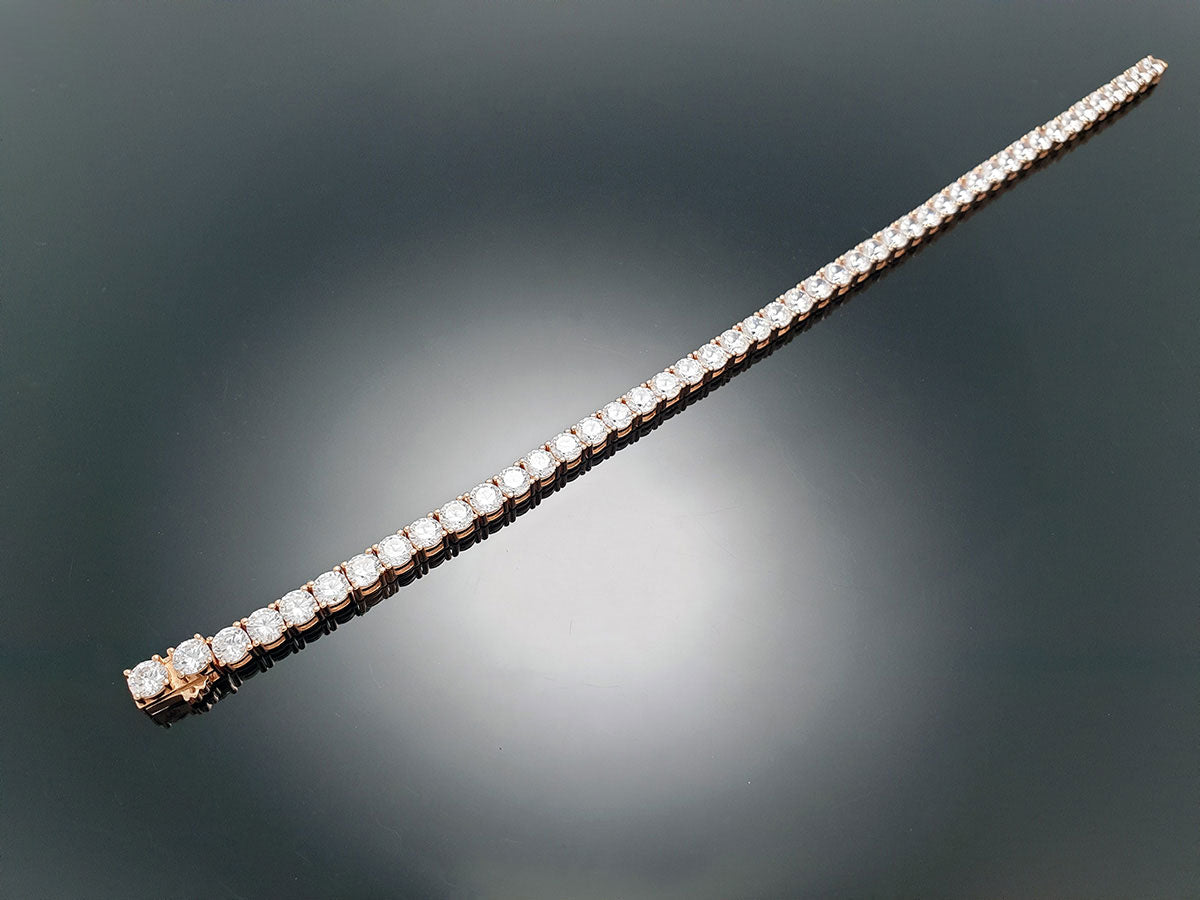 Tennis Bracelet 4prong 4mm with New Clasp