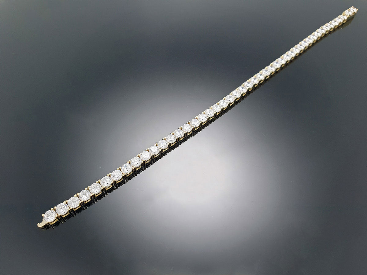 Tennis Bracelet 4prong 4mm with New Clasp