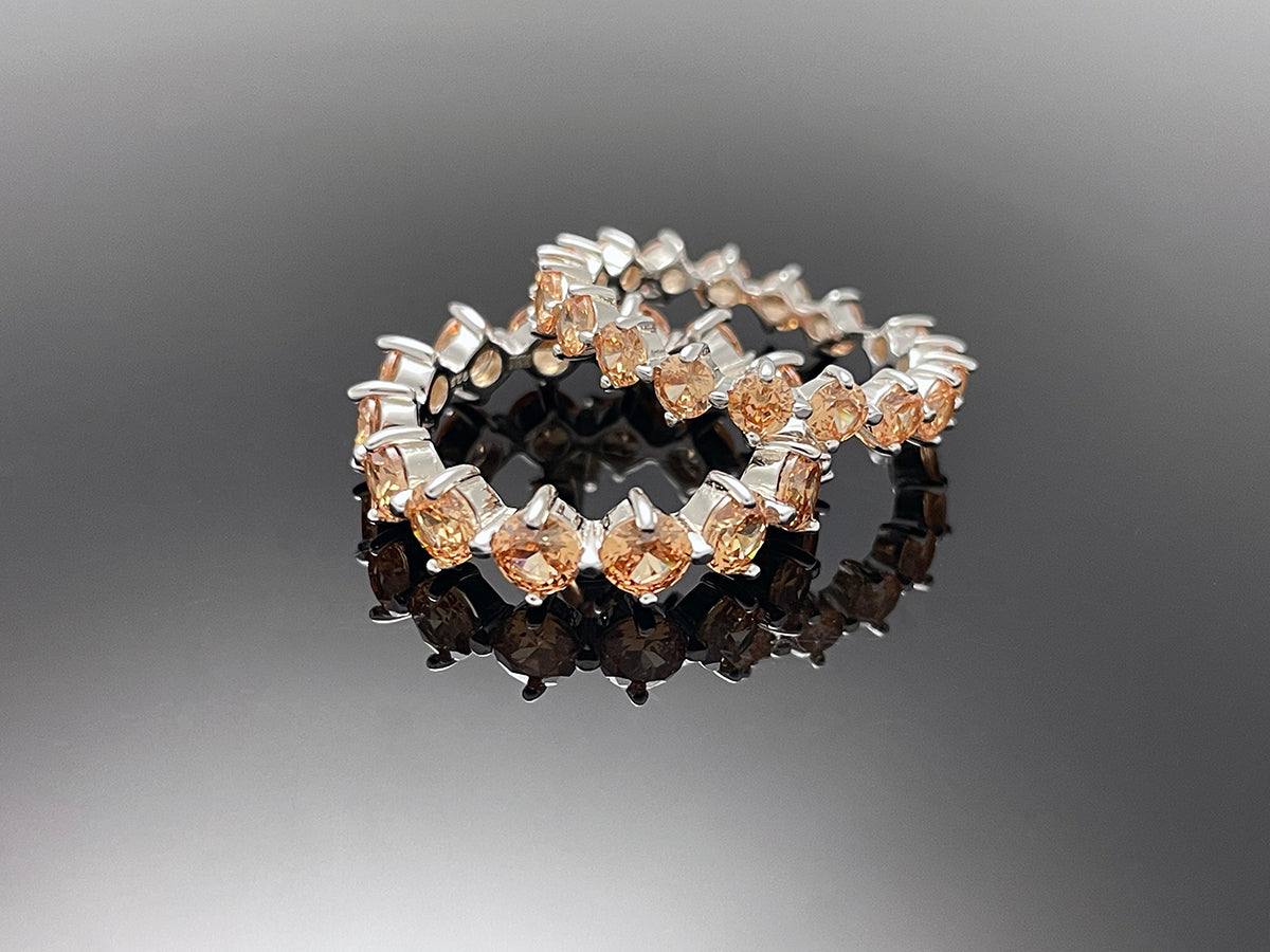 4prong Compass Layered Ring Earth