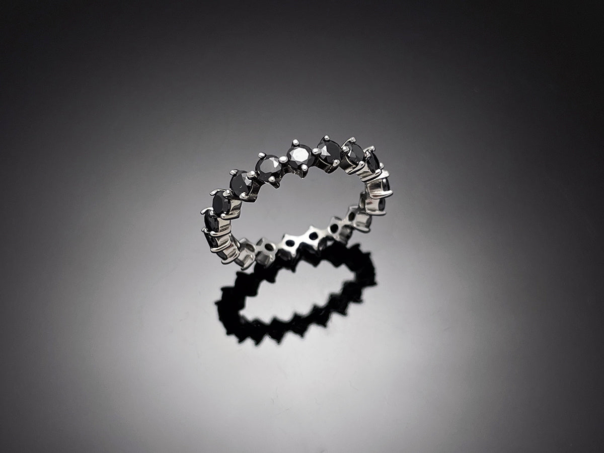 4prong Compass Layered Ring Earth