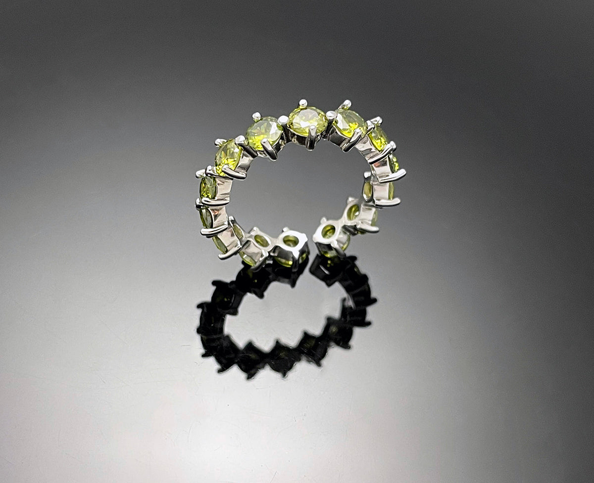 4prong Compass Layered Ring Earth