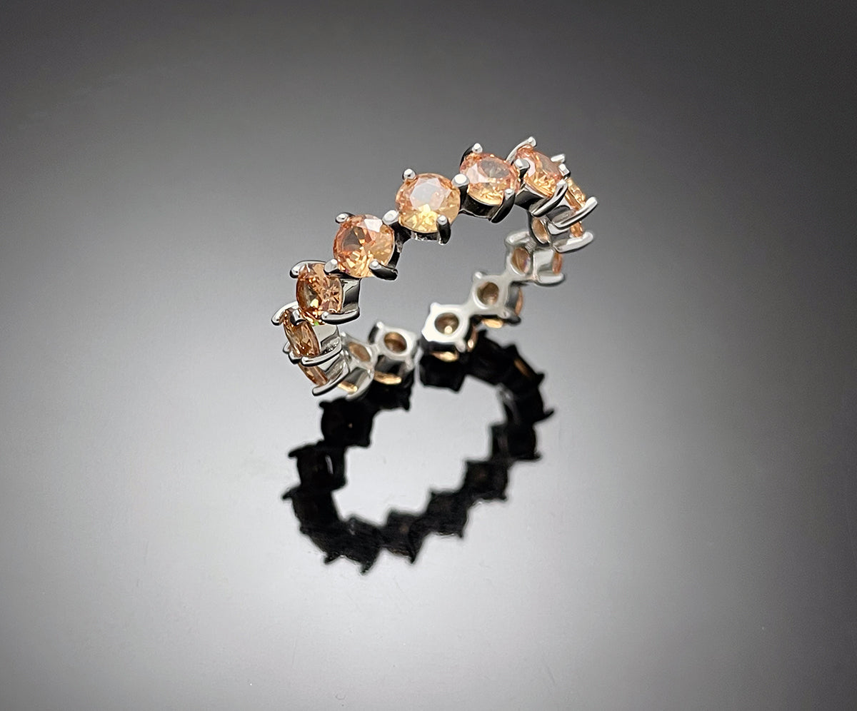 4prong Compass Layered Ring Earth