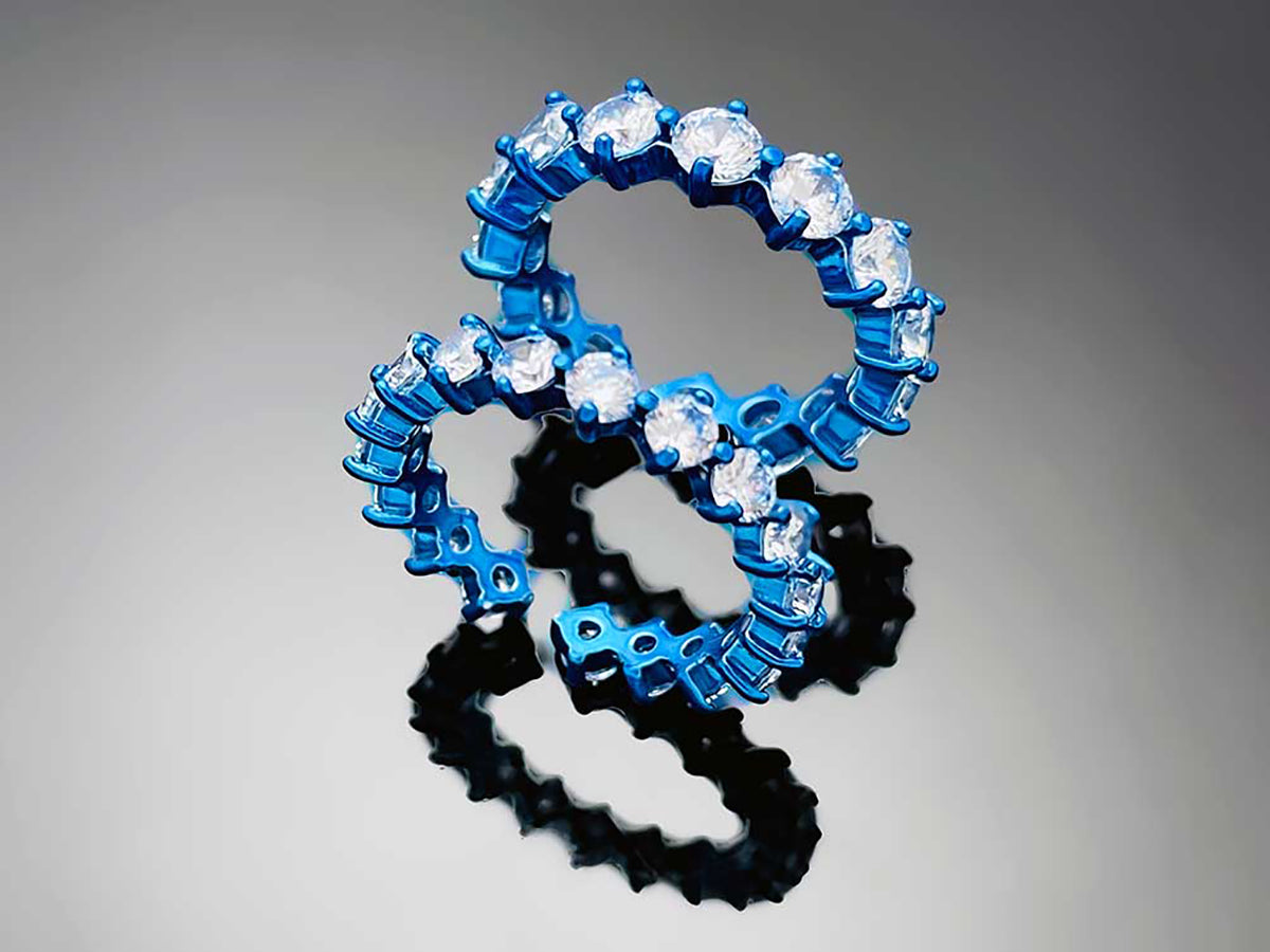 4prong Compass Layered Ring Candy Color