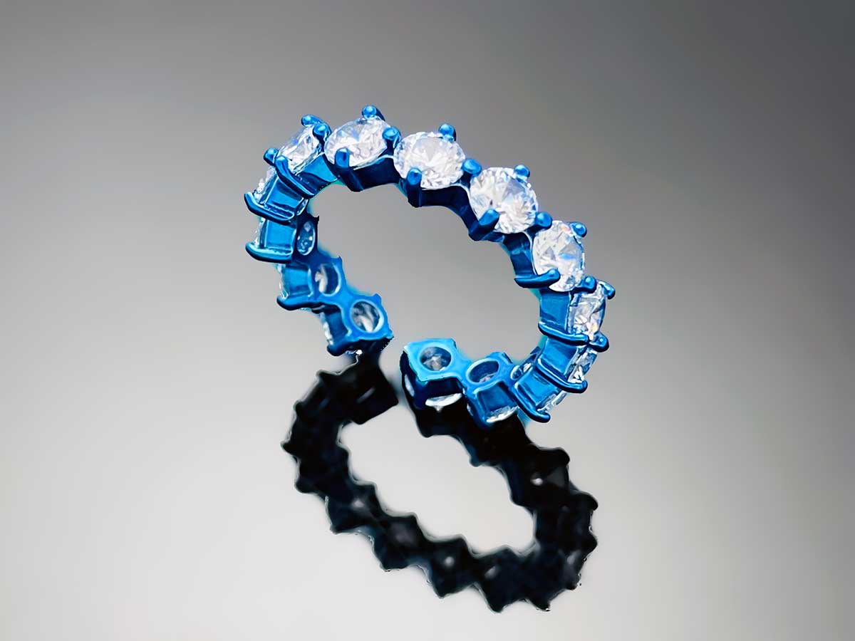 4prong Compass Layered Ring Candy Color