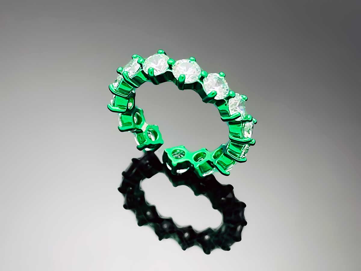 4prong Compass Layered Ring Candy Color