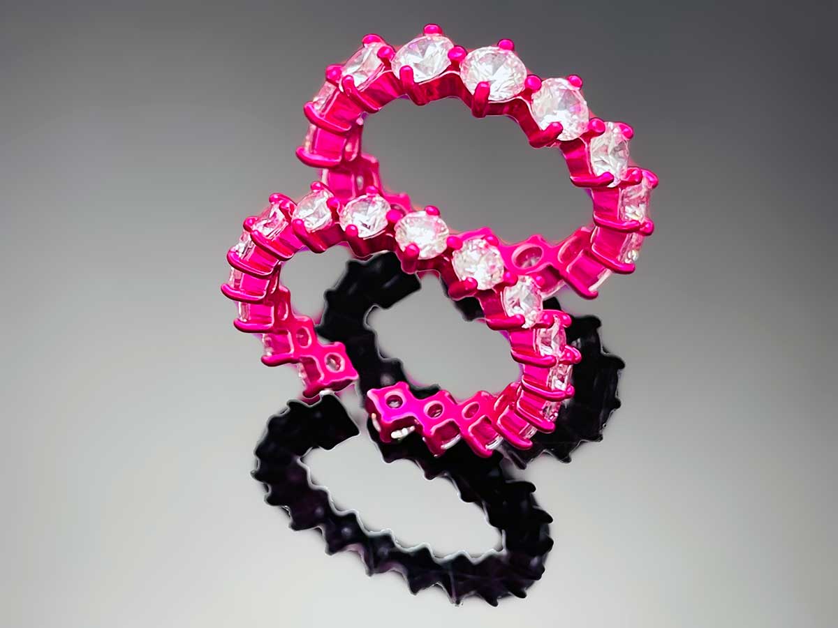 4prong Compass Layered Ring Candy Color