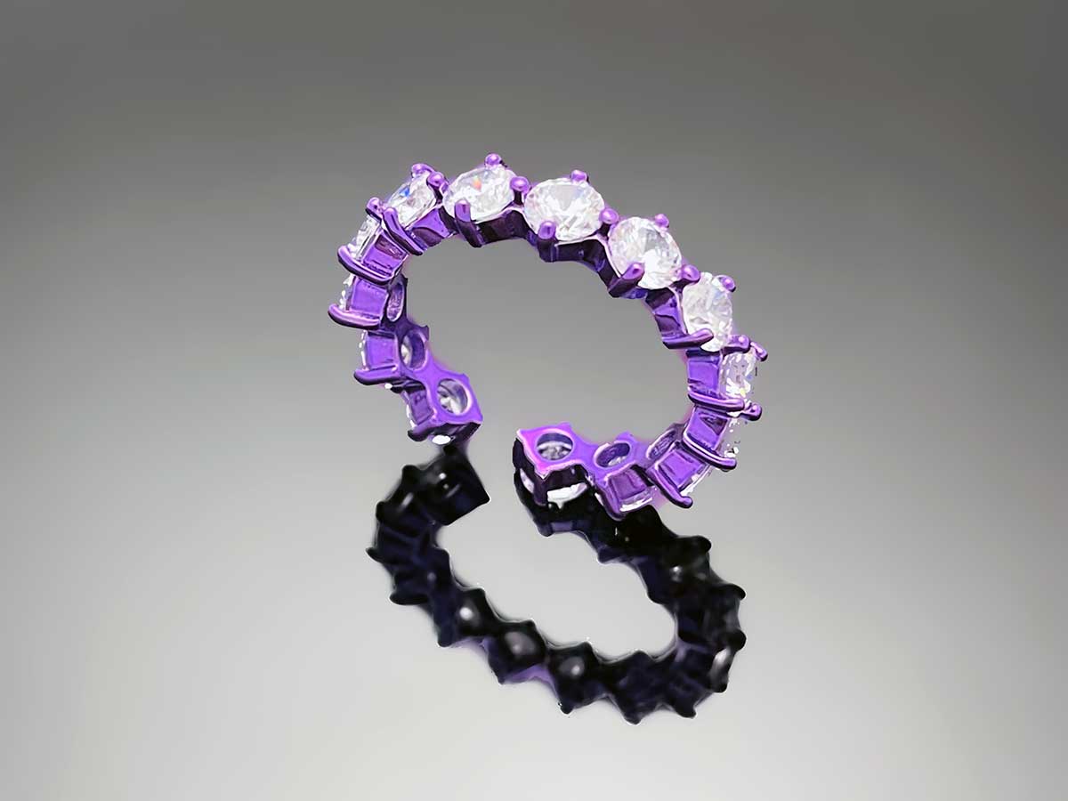 4prong Compass Layered Ring Candy Color