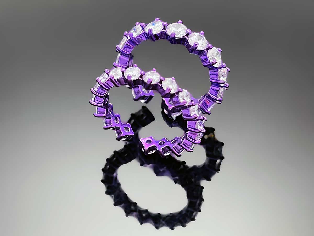 4prong Compass Layered Ring Candy Color