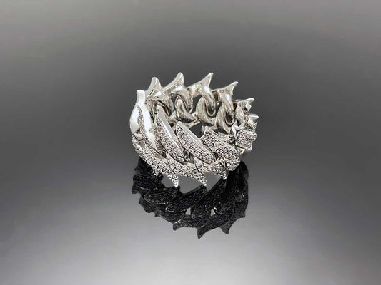 Fish bone Cuban Bracelet