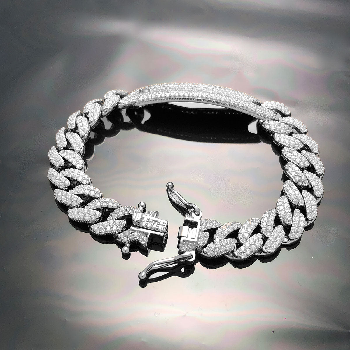 Iced ID Cuban Bracelet