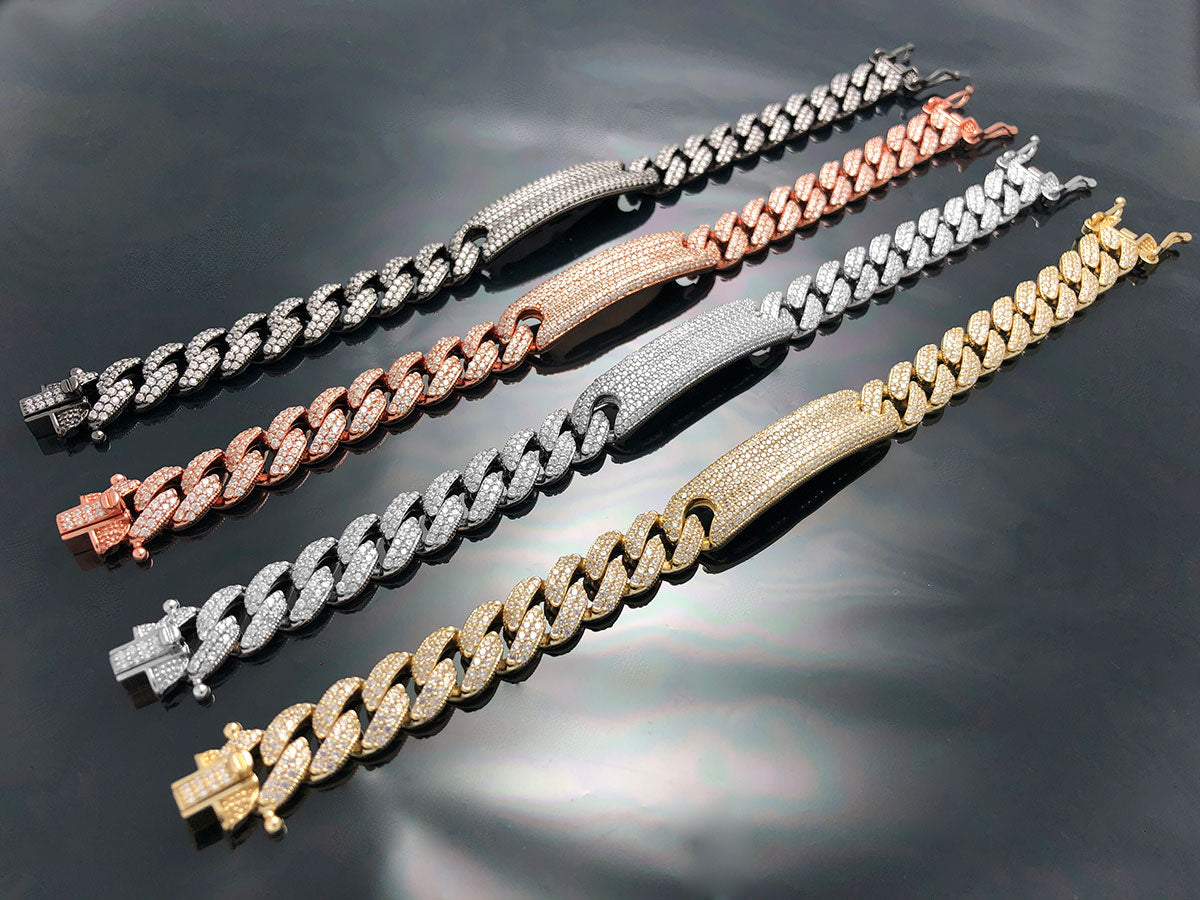 Iced ID Cuban Bracelet