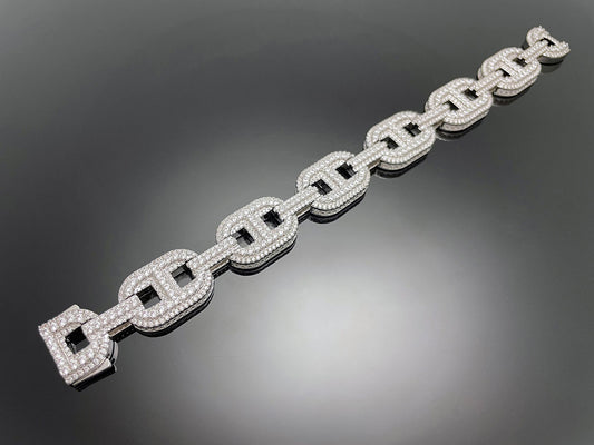 Iced θ chaine d'ancre chain Bracelet