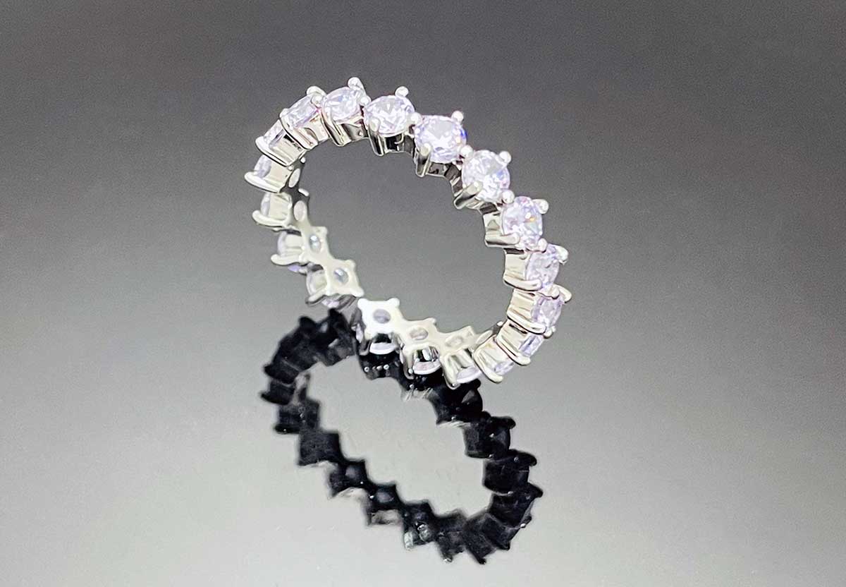 4prong Compass Layered Ring Purple