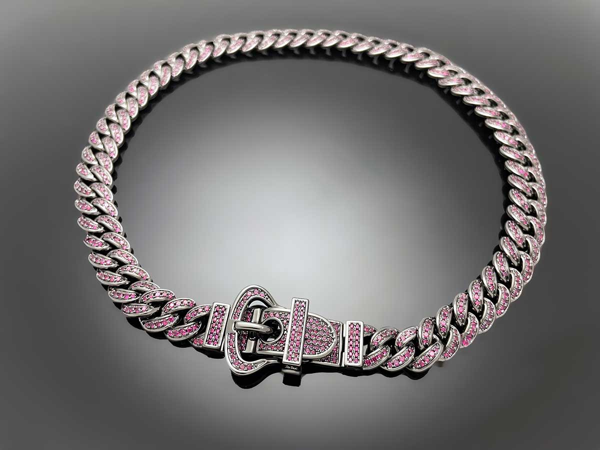 Iced Belt Buckle Cuban Necklace