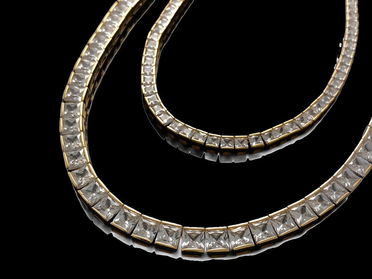 Made to Order-Square Tennis Chain