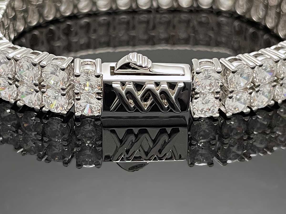 2 Row Tennis Bracelet 4mm