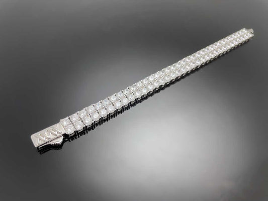 2줄 테니스 체인 팔찌 4mm