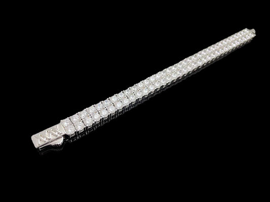 2줄 테니스 체인 팔찌 4mm