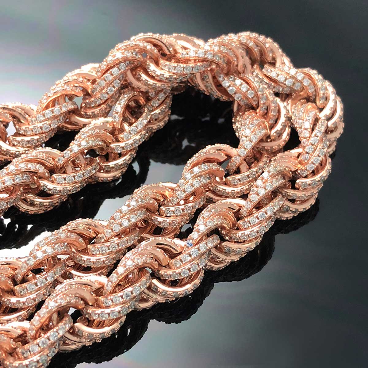 Iced Rope Chain Necklace