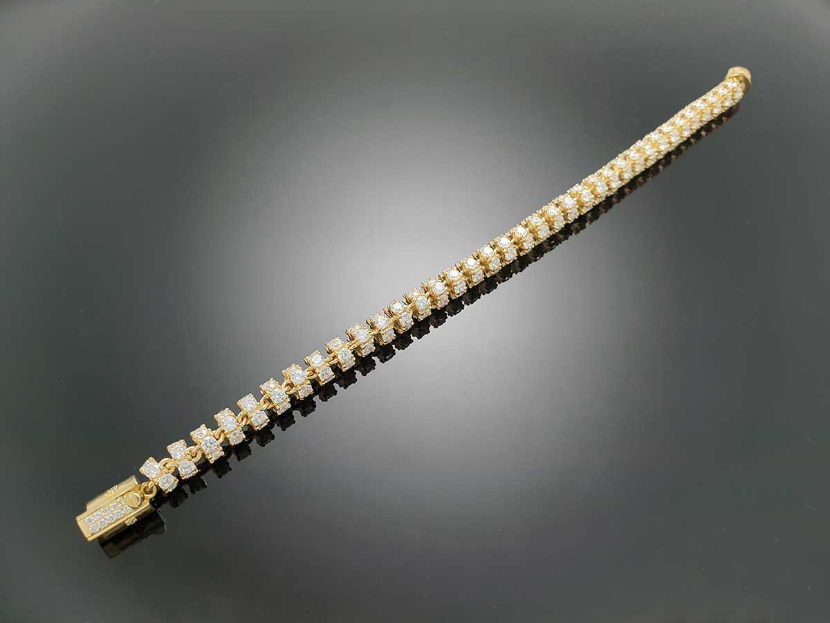 Iced Royal Chain Bracelet Sterling Silver