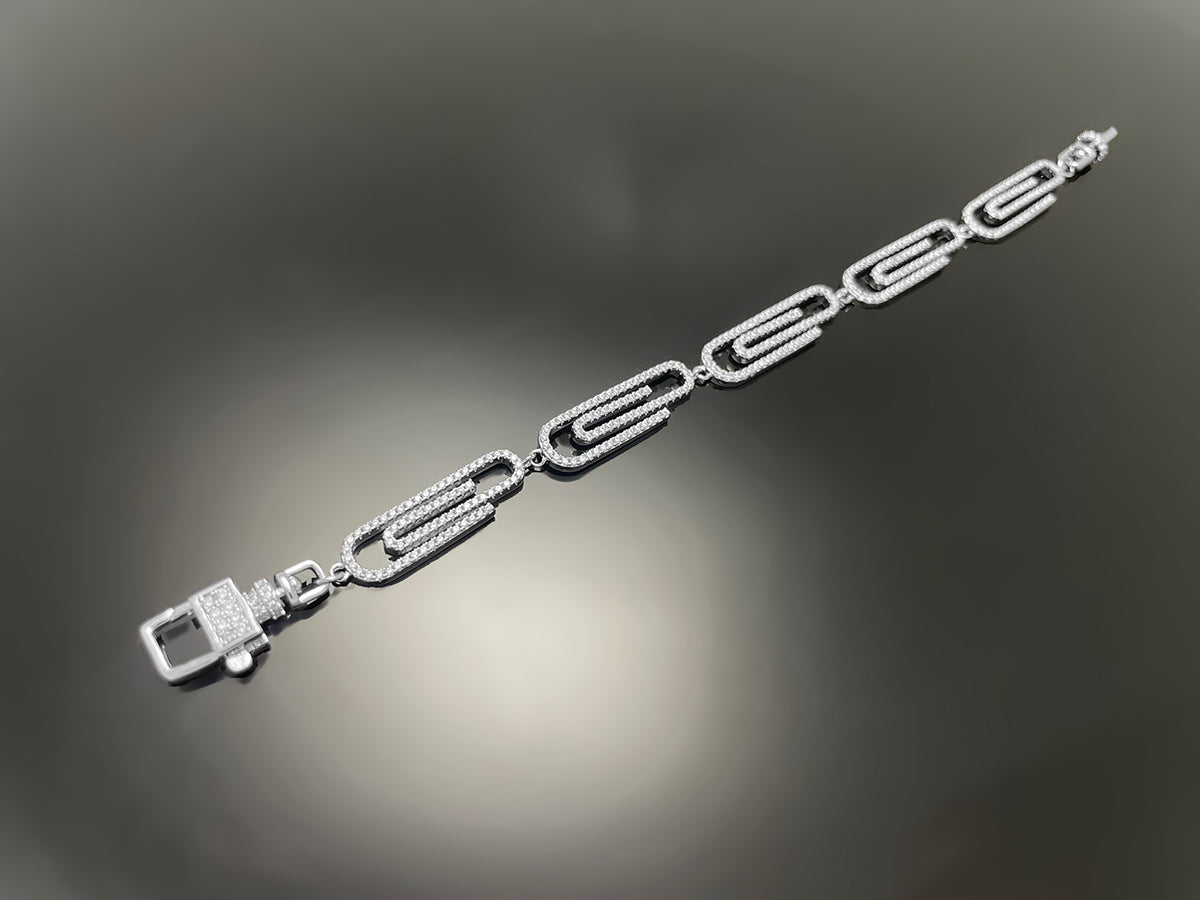 Iced Out Clip Chain Bracelet