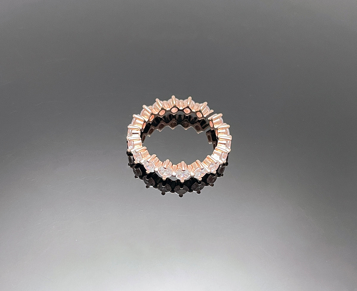4prong 3mm Compass Layered Ring