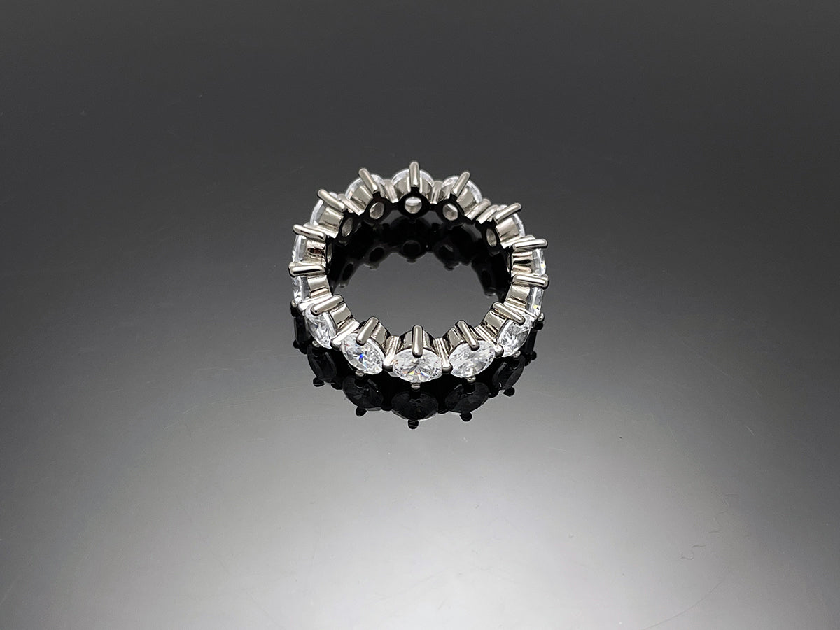 4prong 4mm Compass Layered Ring