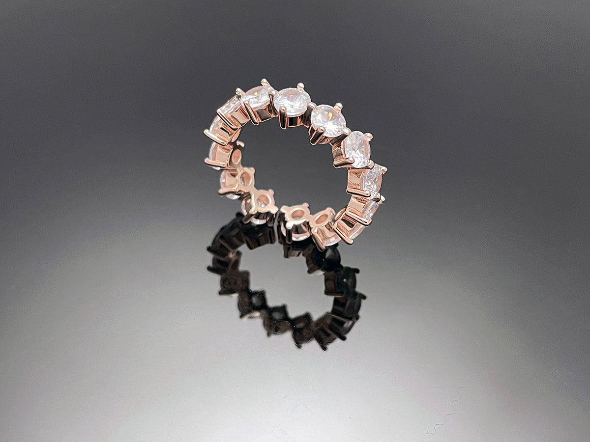 4prong 4mm Compass Layered Ring