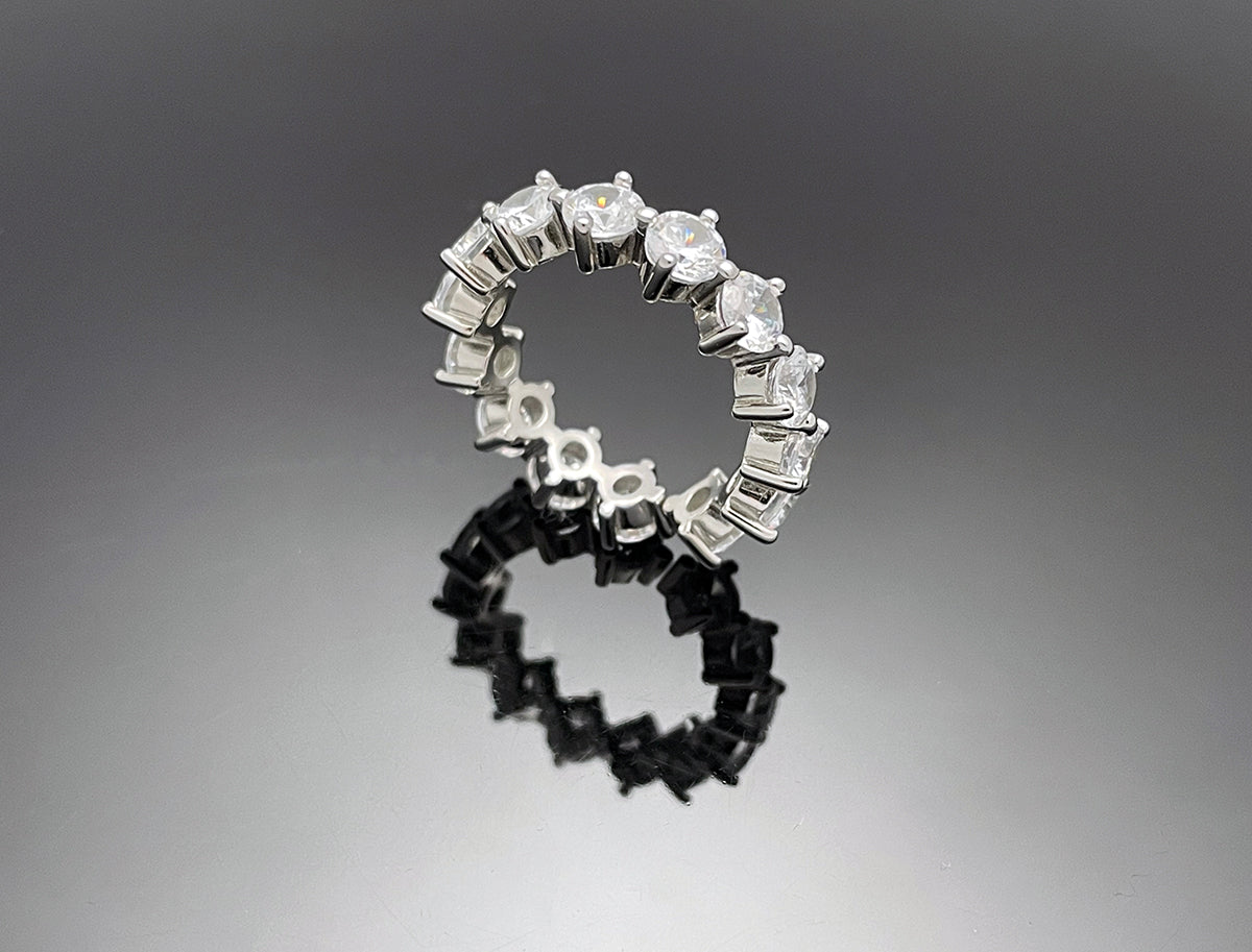 4prong 4mm Compass Layered Ring