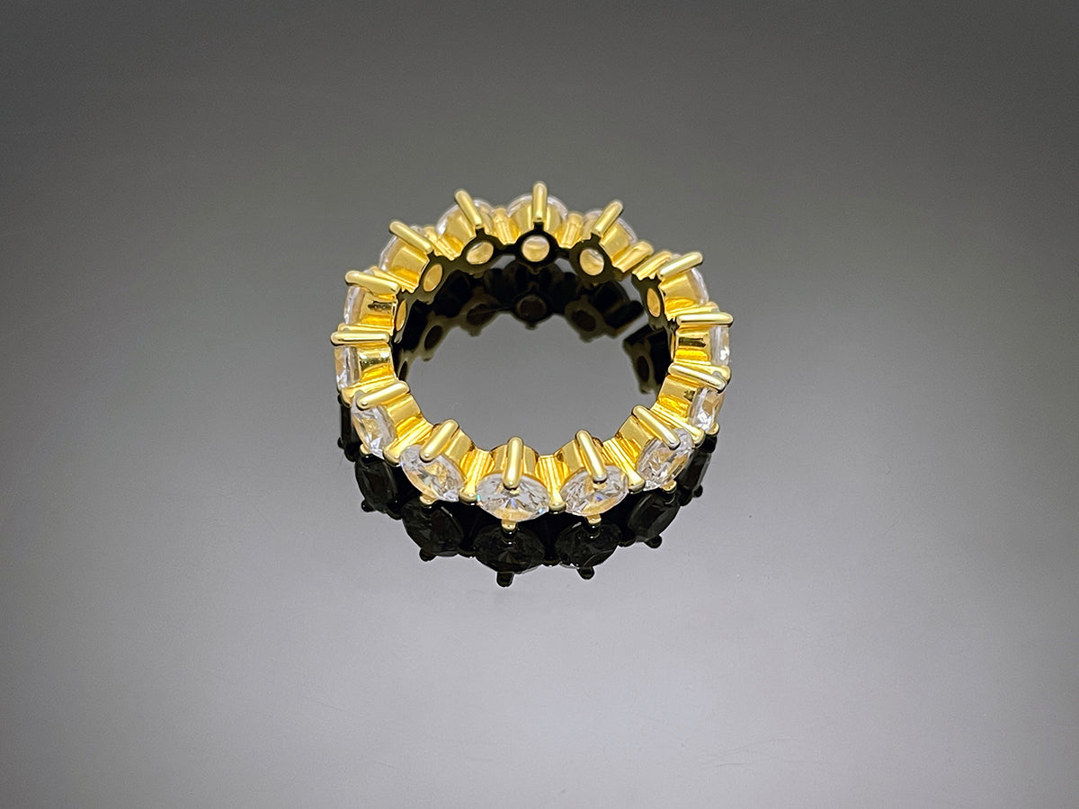 4prong 4mm Compass Layered Ring