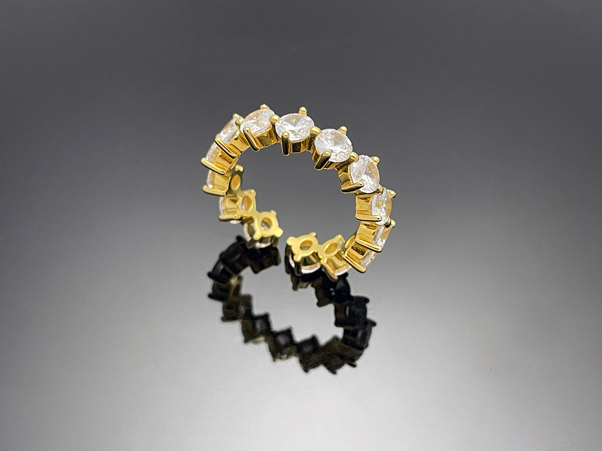 4prong 4mm Compass Layered Ring