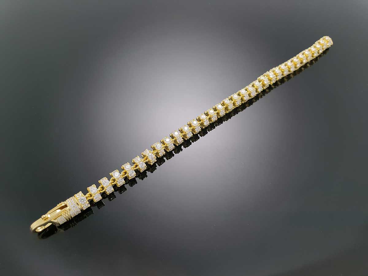 Iced Royal Chain Bracelet Sterling Silver