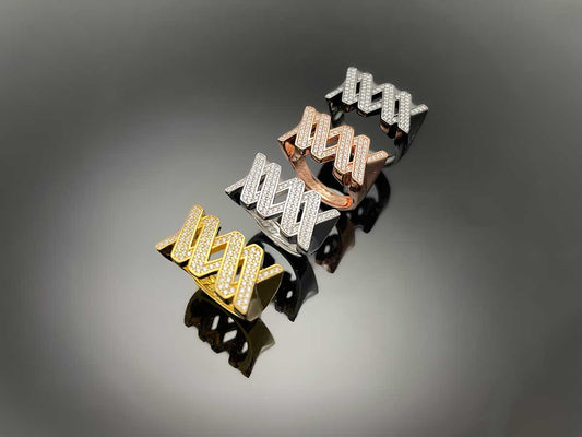 Iced WOOING Logo Ring