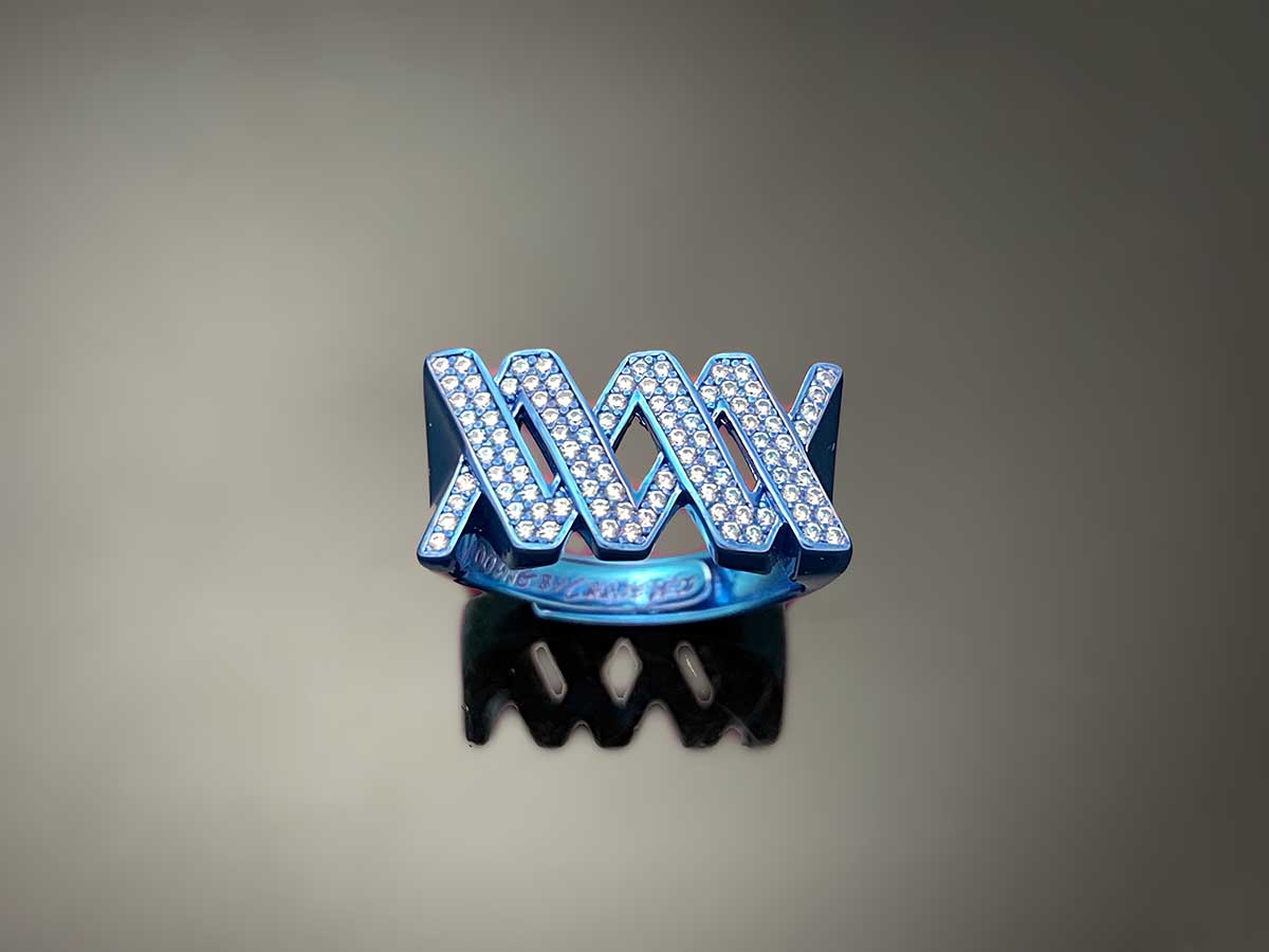 Iced WOOING Logo Ring
