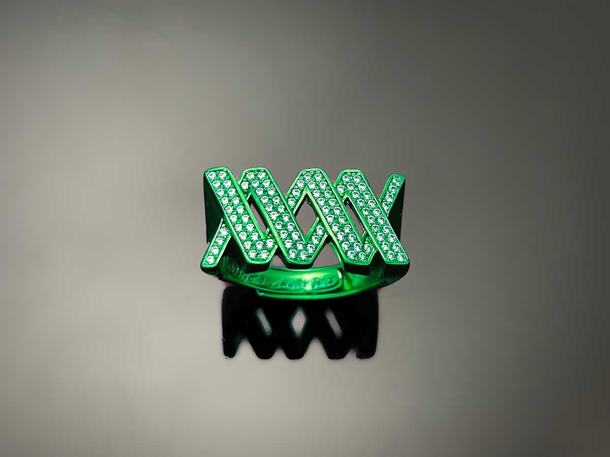 Iced WOOING Logo Ring