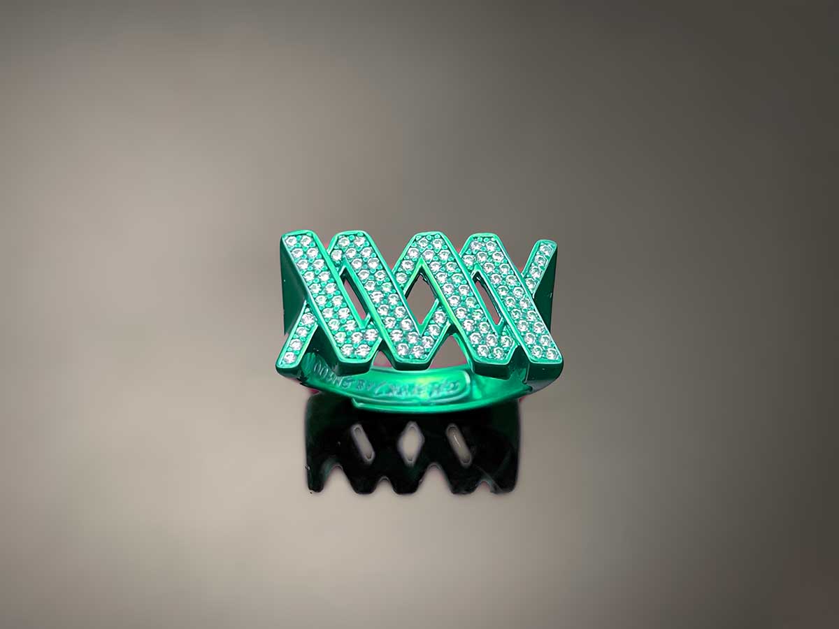 Iced WOOING Logo Ring