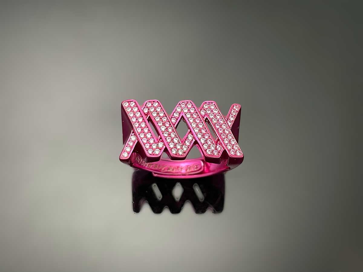 Iced WOOING Logo Ring