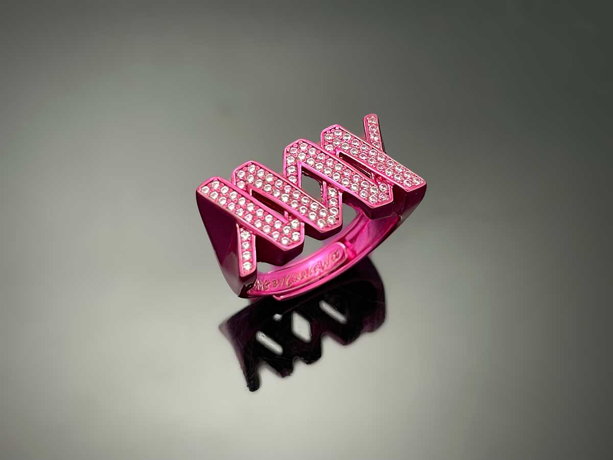 Iced WOOING Logo Ring