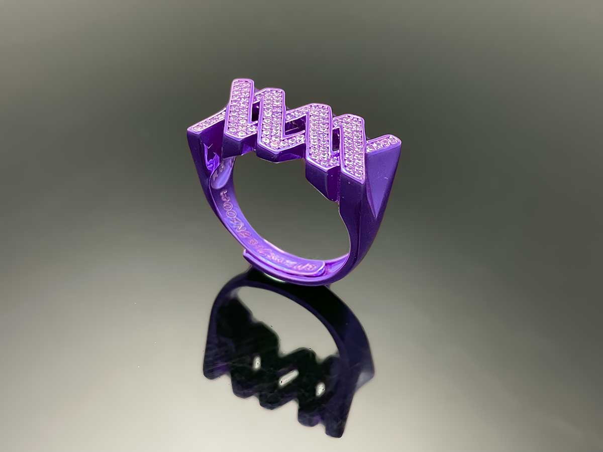 Iced WOOING Logo Ring