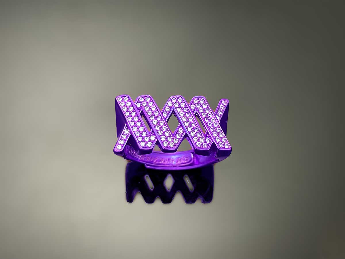 Iced WOOING Logo Ring