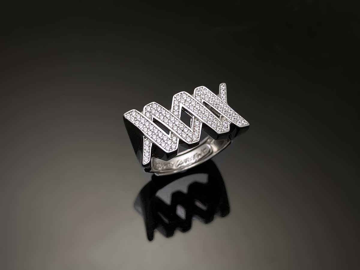 Iced WOOING Logo Ring