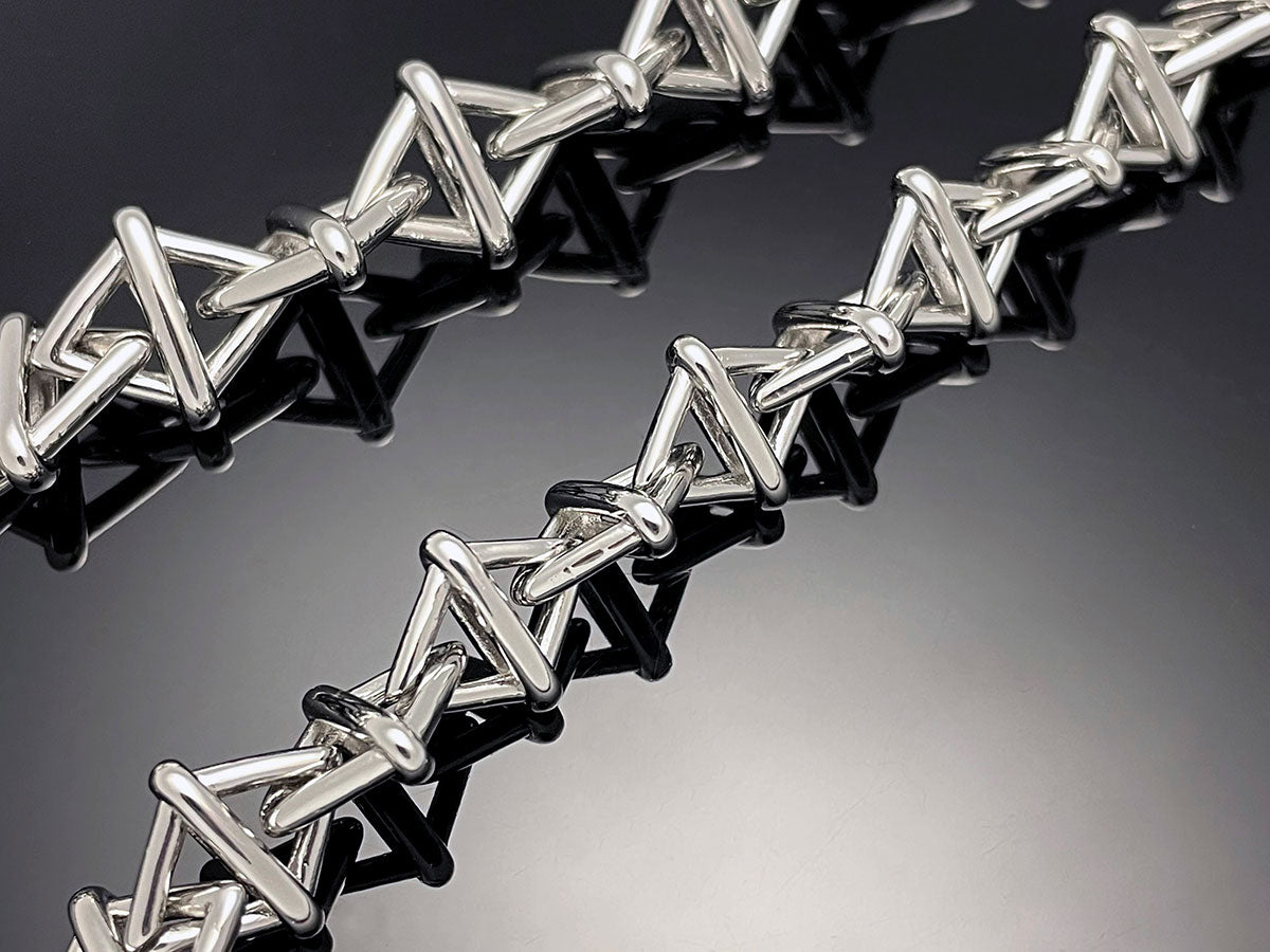 Diamond θ chaine d'ancre chain Necklace