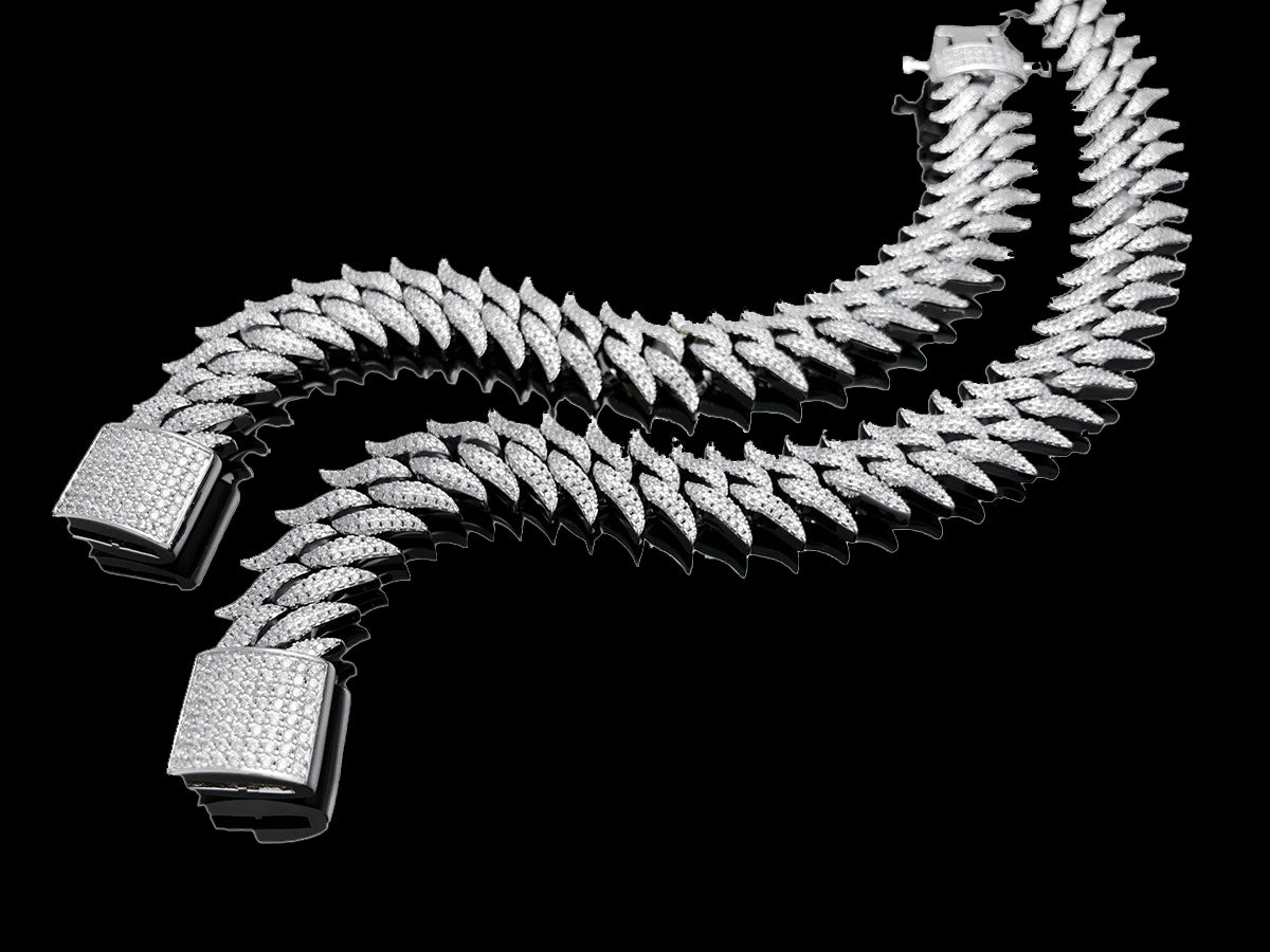 Fish bone Cuban Bracelet