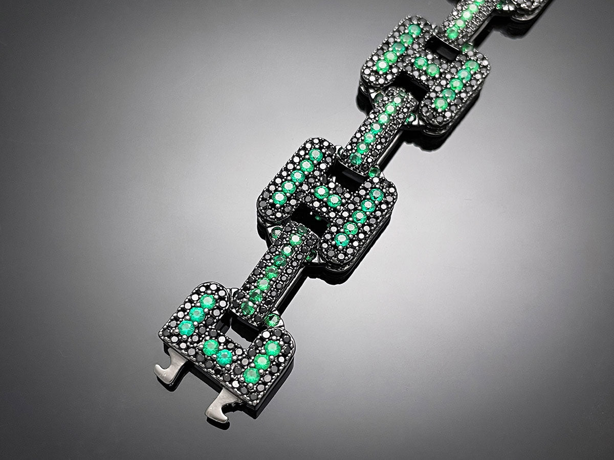 Iced H Chain Necklace