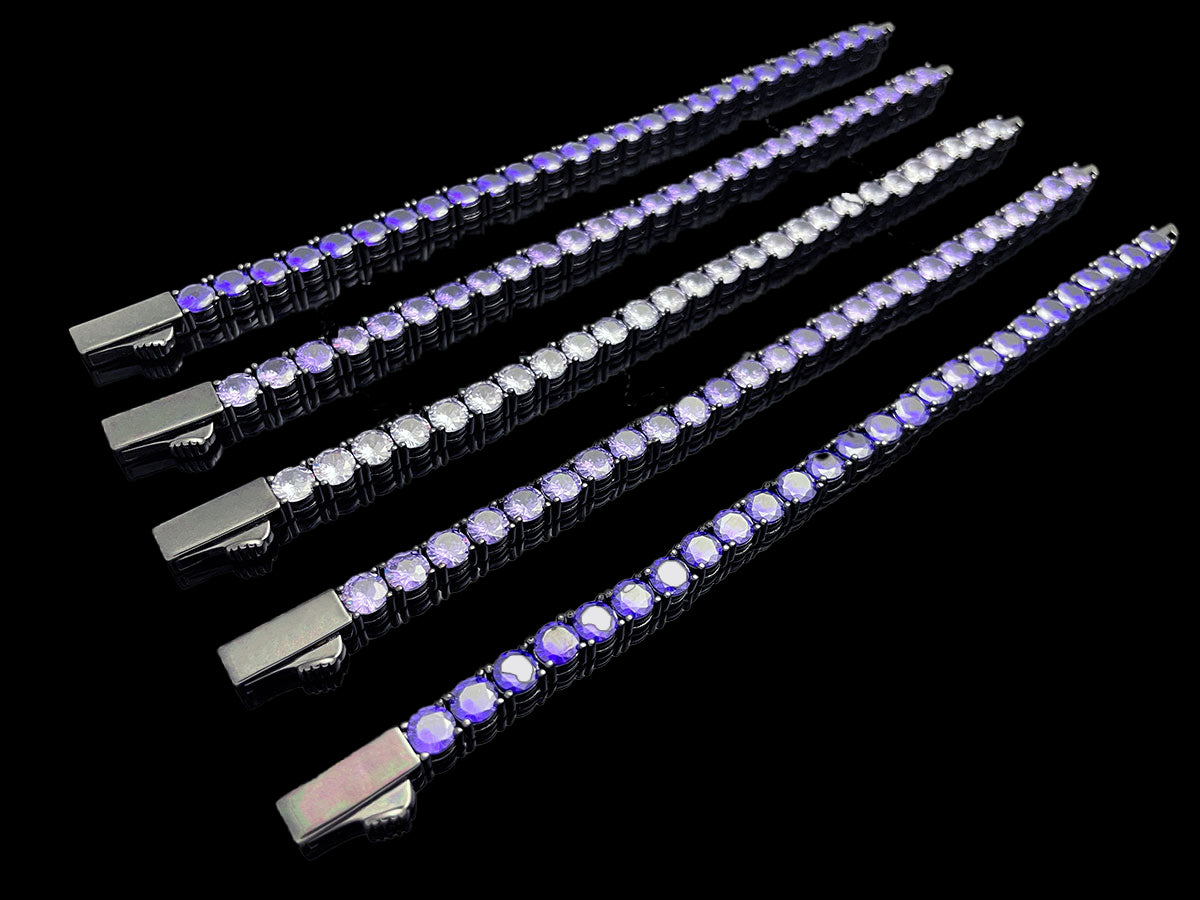Made to Order - Color Tennis Chain Bracelet Purple