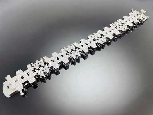 Iced ₩ won Chain Bracelet